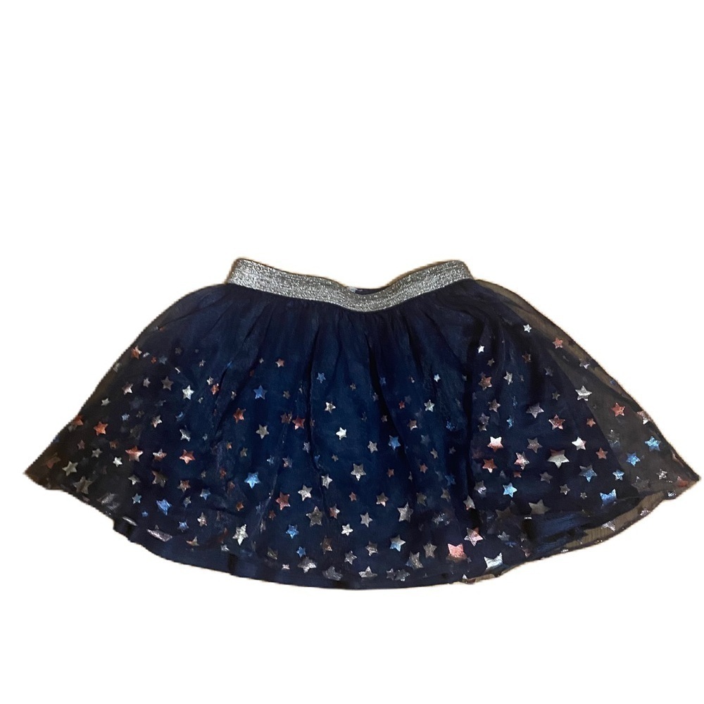 Celebrate Blue Tulle Skirt Stars Red White Patriotic 3T 4th of July